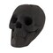 Black Realistic Human Ceramic Skull Fire Pit Decoration for Halloween for Outdoor and Indoor Use